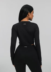 Cropped Long Sleeve | Black