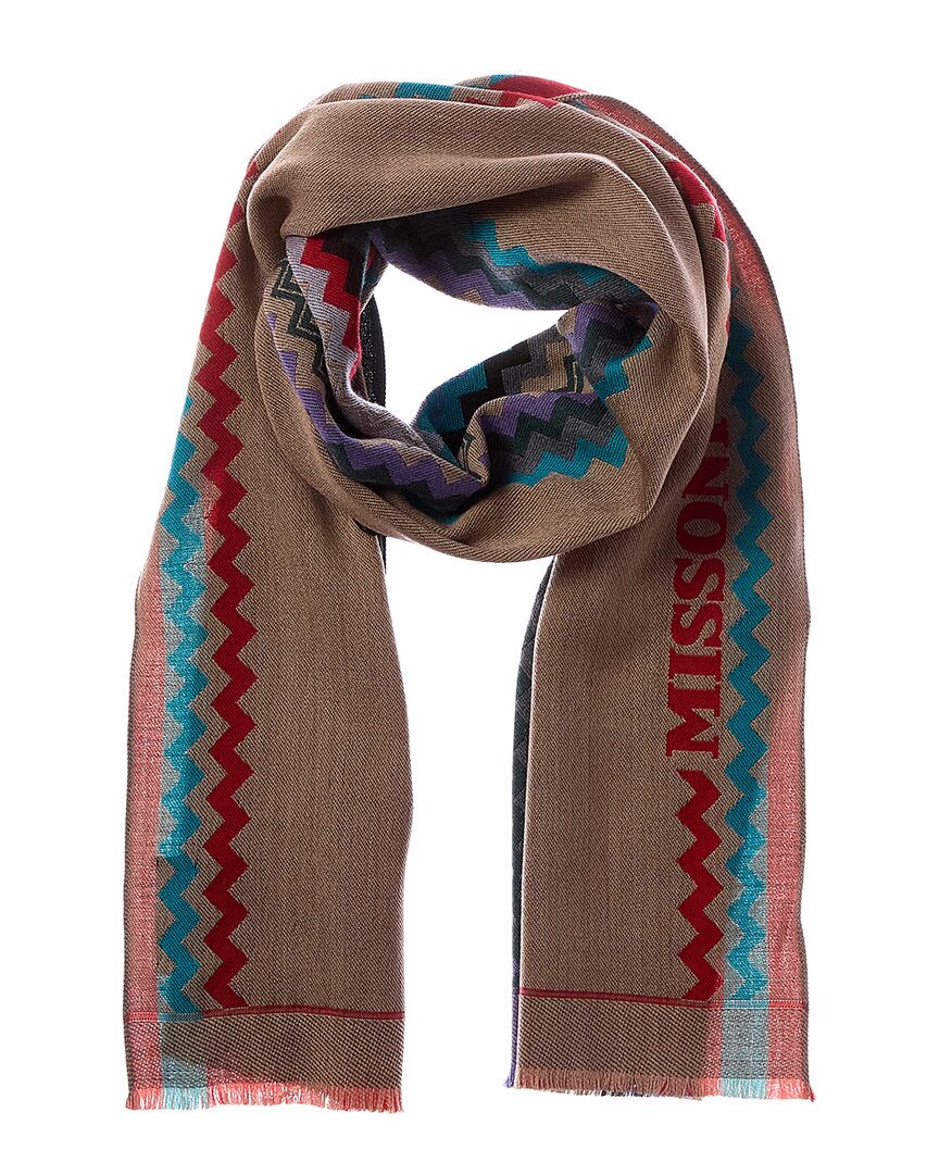 Missoni | Womens | Wool Scarf | Brown
