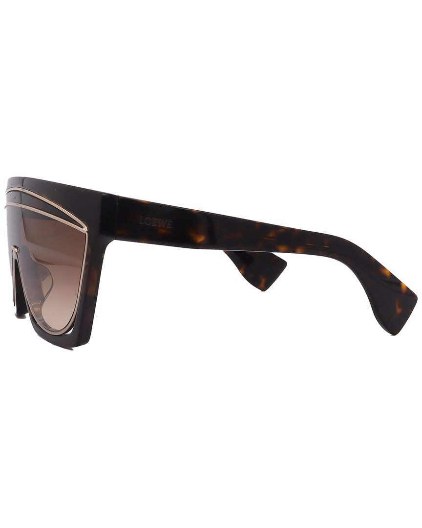 Loewe | Womens | LW40012F/S 0mm Sunglasses | Dark Havana | Brown Gradient Lens
