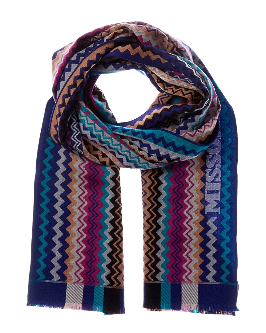 Missoni | Womens | Wool Scarf | Blue