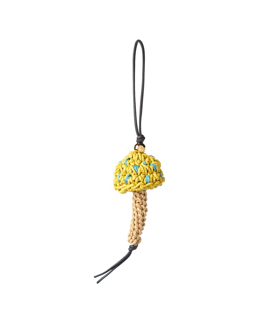 Loewe | Womens | Mushroom Cord Charm | Yellow