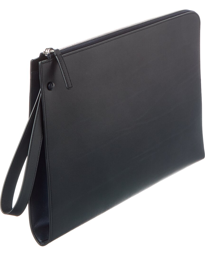 The Row | Womens | Leather Clutch | Blue