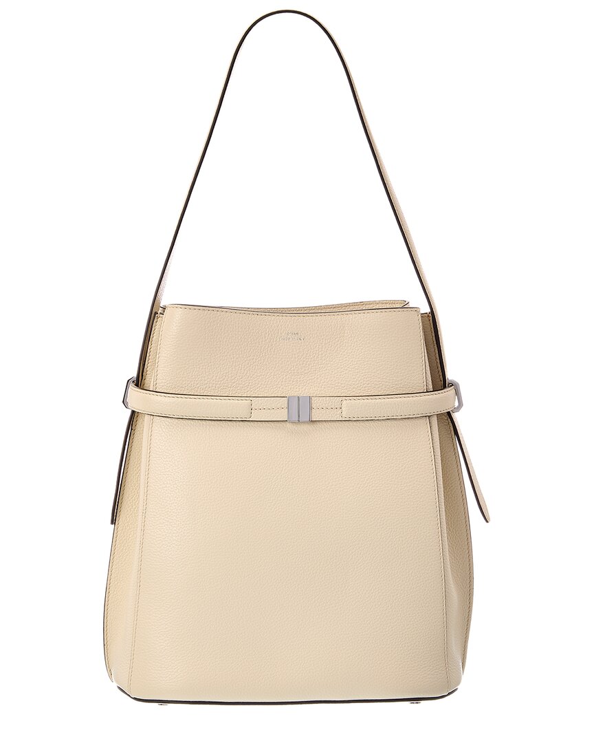 TOTEME | Womens | Belted Leather Bucket Bag | Beige