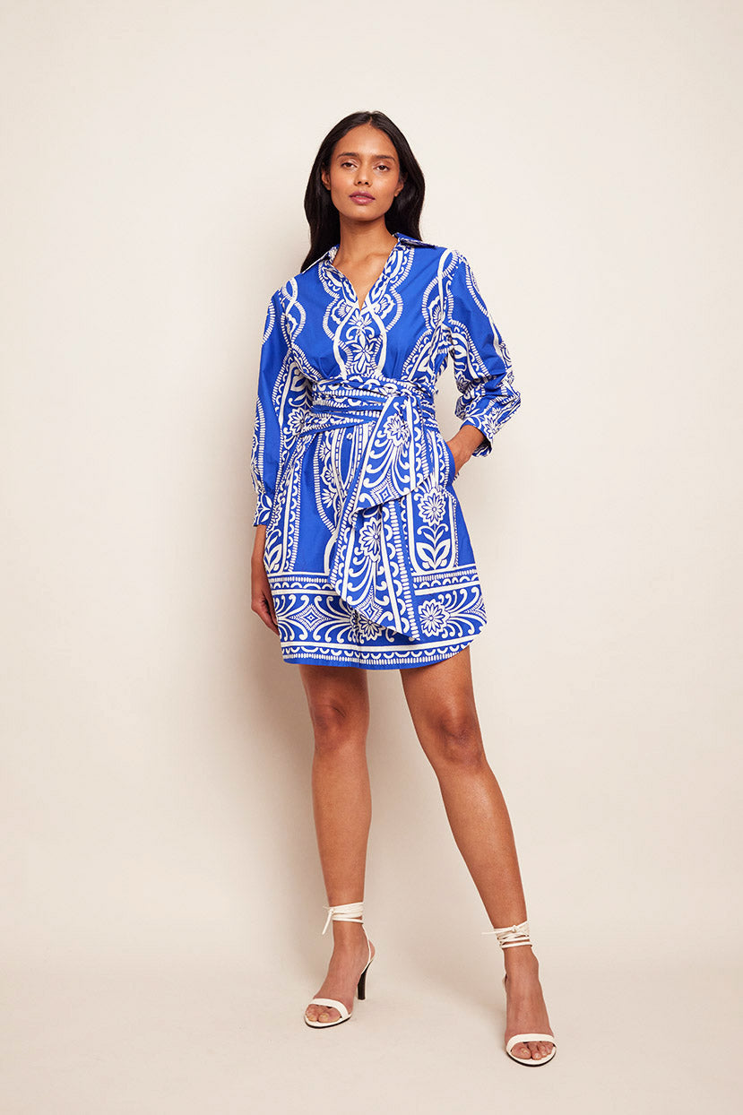 Leighton Dress | Rowan Cobalt