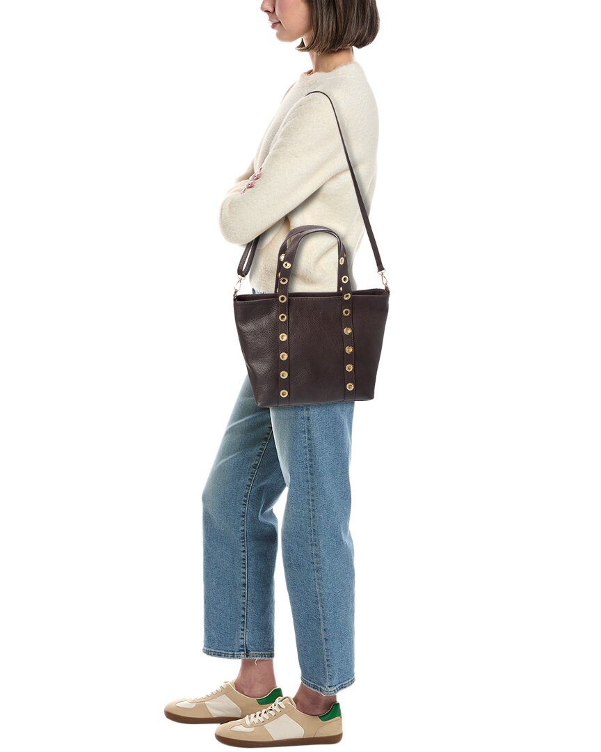 Isabella Rossetti | Womens | Stella27 Leather Studded Tote | Brown