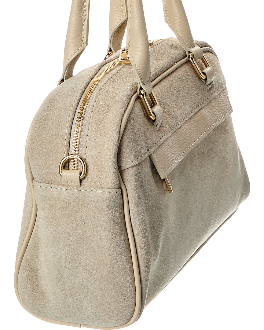 Isabella Rossetti | Womens | Kiki27 Suede Shoulder Bag | Beige