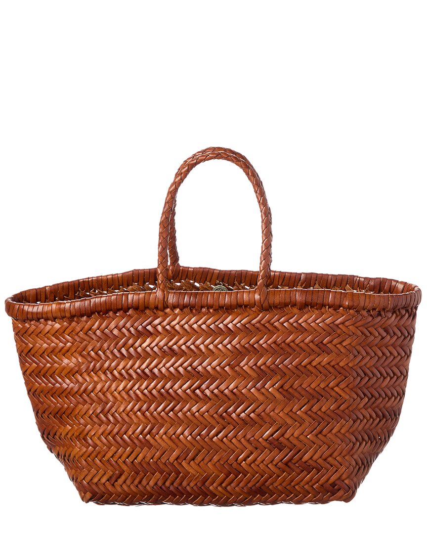 Dragon Diffusion | Womens | Triple Jump Small Leather Tote | Brown