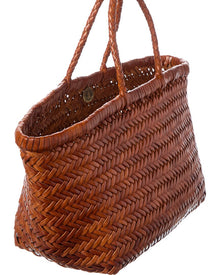 Dragon Diffusion | Womens | Triple Jump Small Leather Tote | Brown