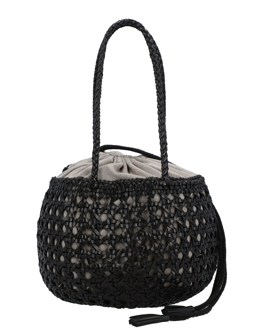 Dragon Diffusion | Unisex | Juventus Leather Shoulder Bag | Black