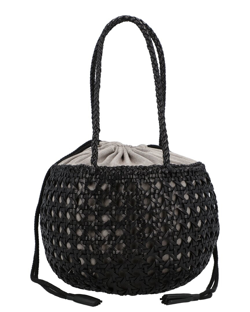 Dragon Diffusion | Unisex | Juventus Leather Shoulder Bag | Black