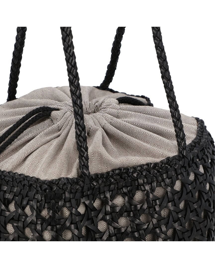 Dragon Diffusion | Unisex | Juventus Leather Shoulder Bag | Black