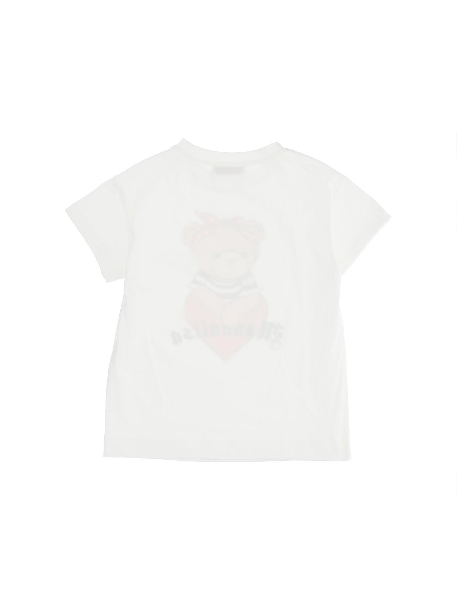Girls | Maxi Teddy Print Jersey T-Shirt | Cream