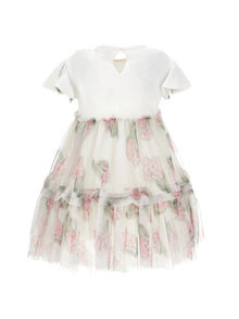 Girls | High-Waisted Tulle Dress | Cream/FairyTale