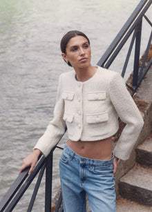 white boucle