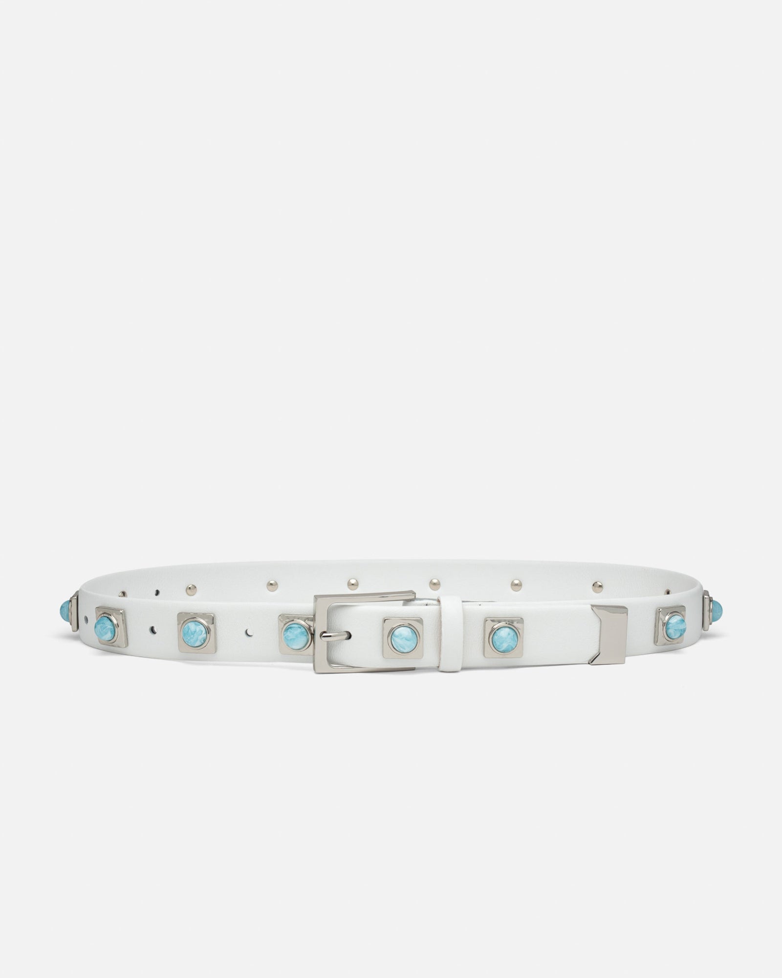No. 2 Belt | Chalk/Skyblue