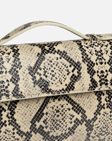 Cassandra Clutch | Dark Printed Python