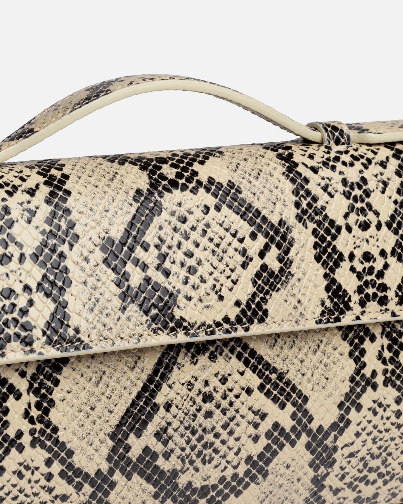 Cassandra Clutch | Dark Printed Python