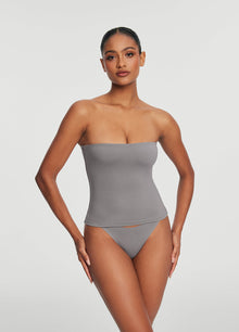 Seamless Full-Length Tube Top | Cool Gray