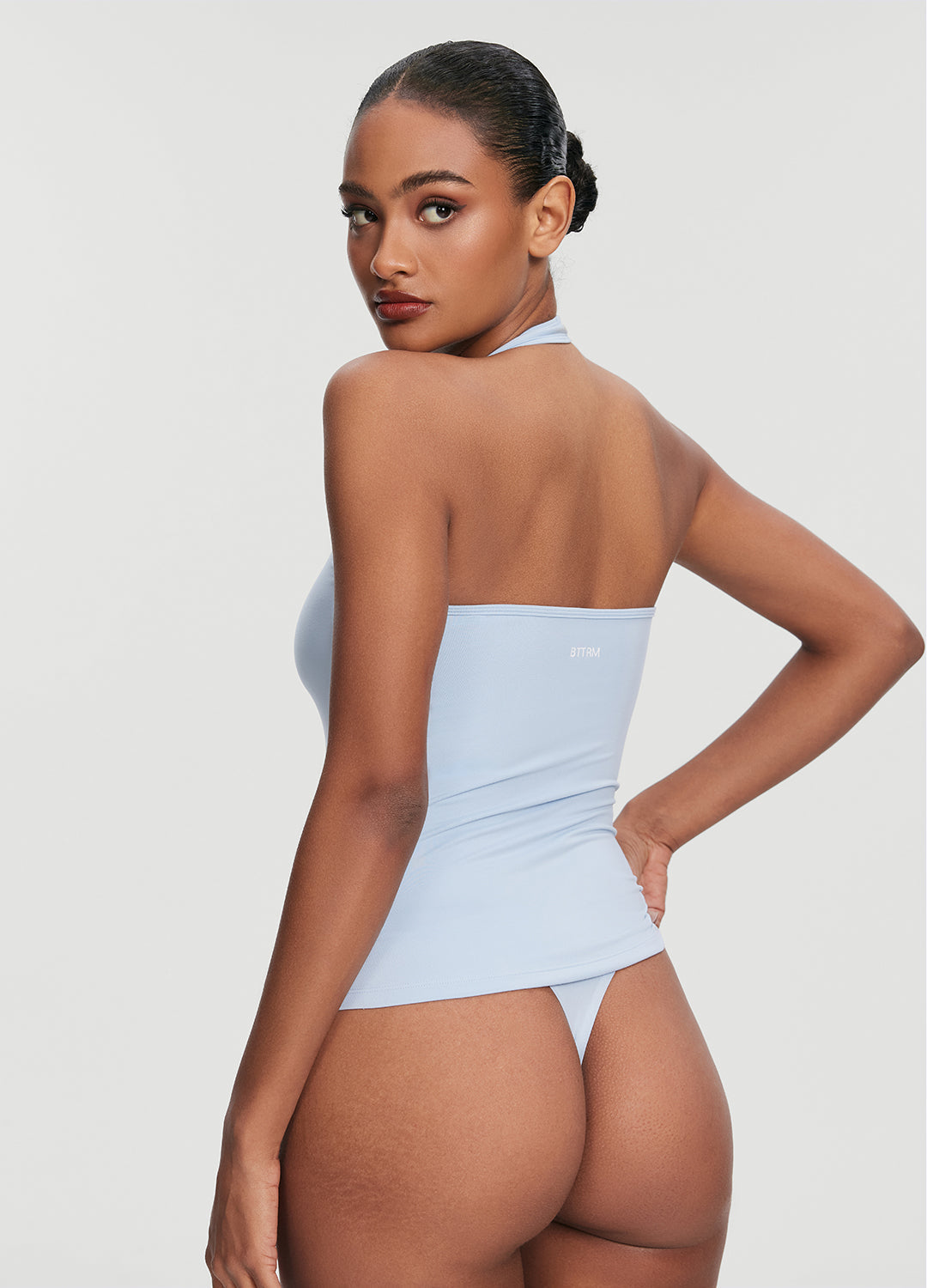 Halter Neck Tank Top | Sky Blue