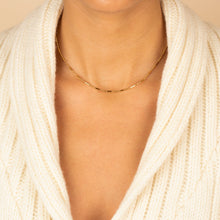 Solid Bar X Ball Chain Necklace - Adina's Jewels