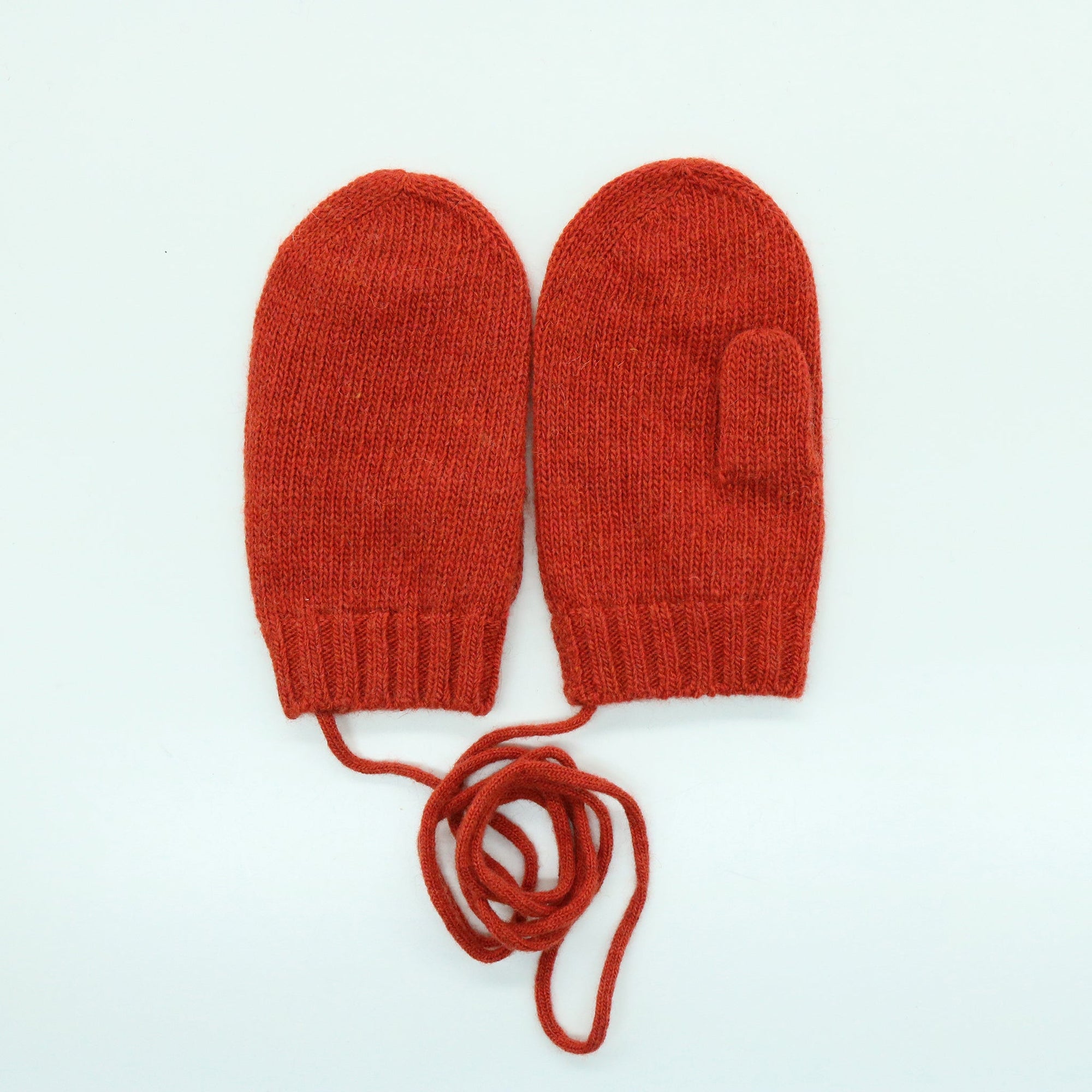 Toddlers Mitten Gloves | Rust