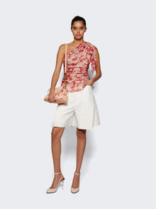 Women | Victoria Beckham | One Shoulder Draped Top Chilli And Blush