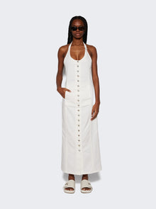 Women | Courrèges | Multiflex White Denim Long Dress