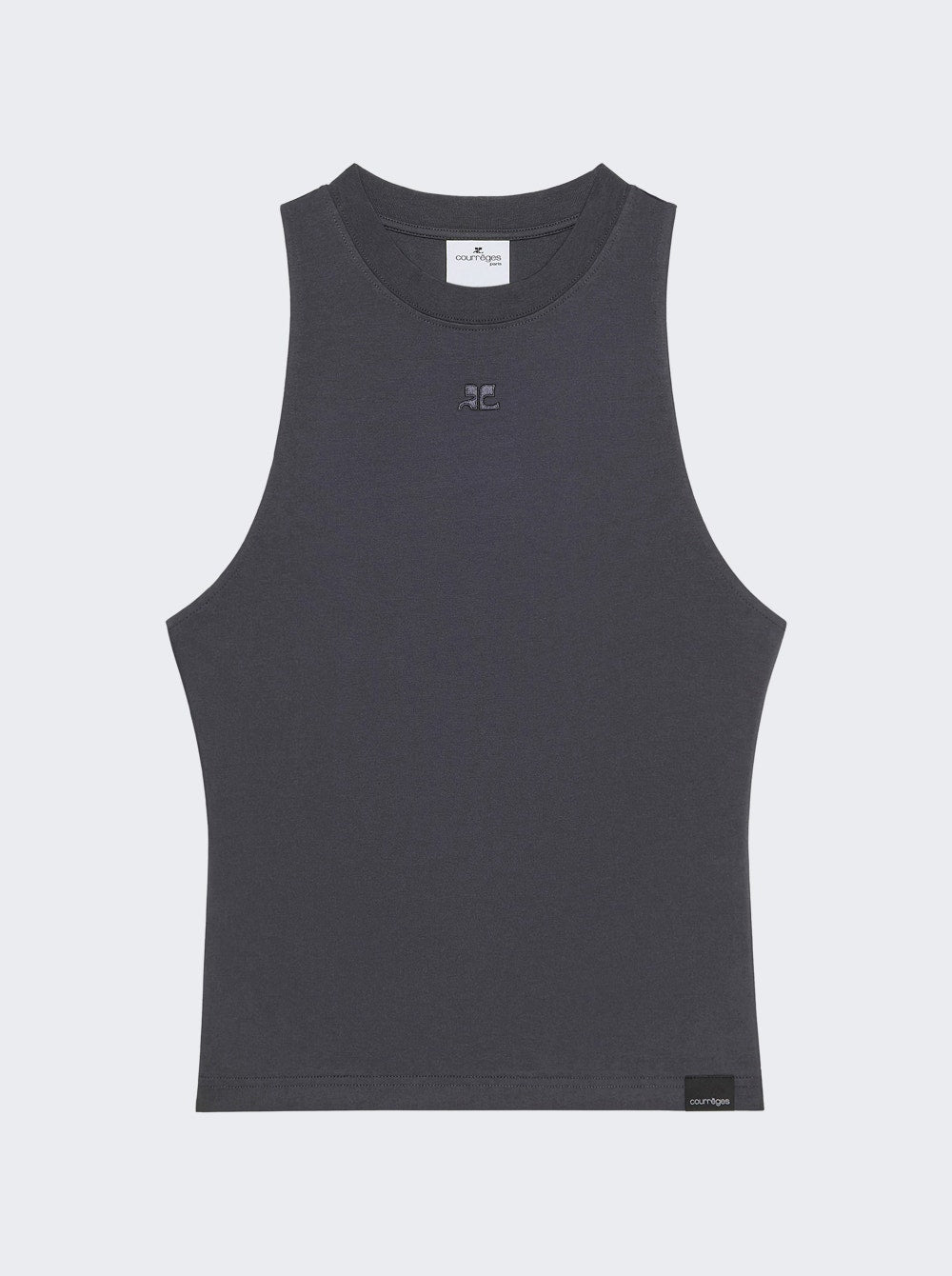 Women | Courrèges | Belted Stonewashed Tank Top Stonewashed | Grey