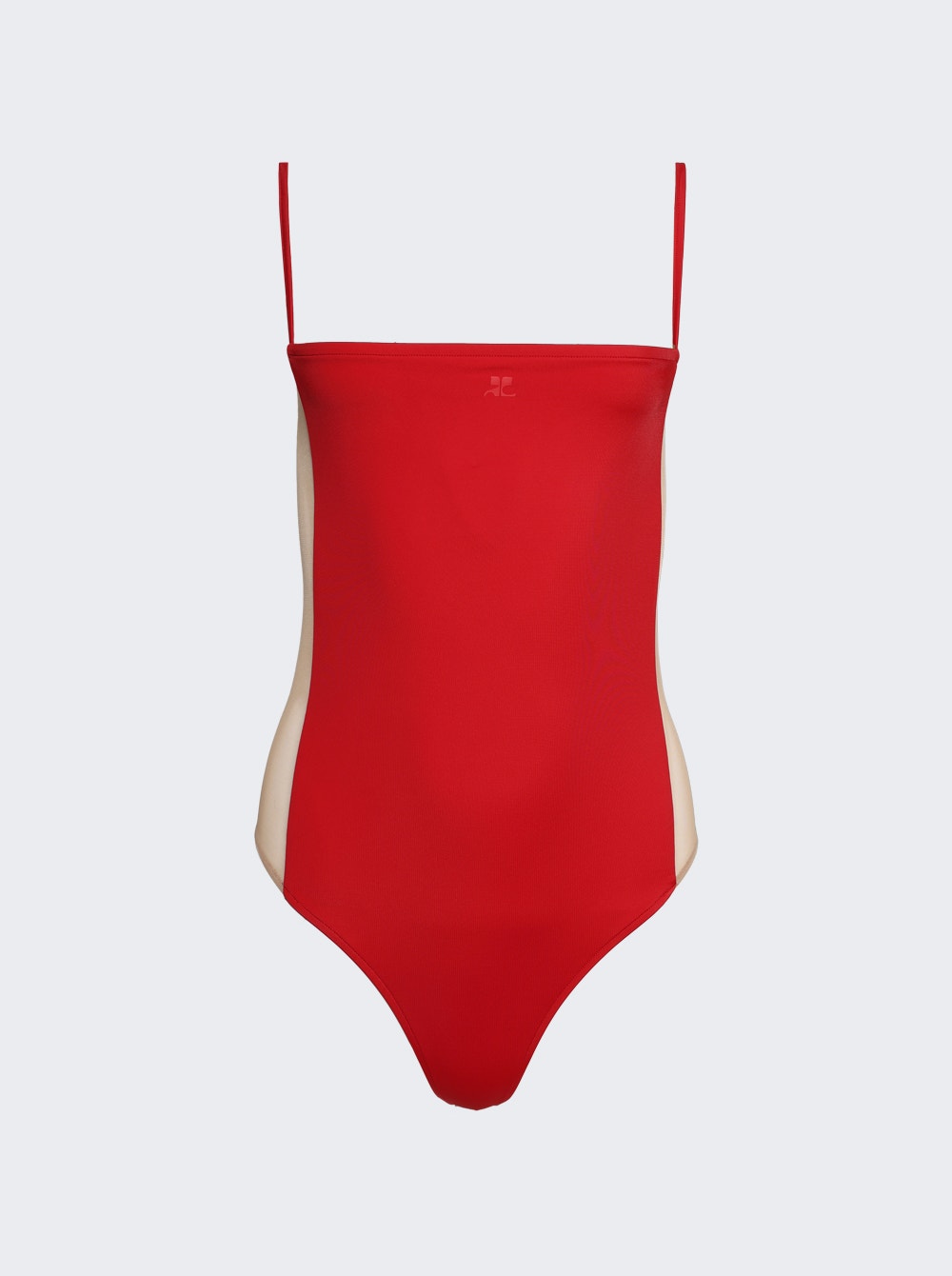 Women | Courrèges | Illusion Square Swimsuit | Ruby
