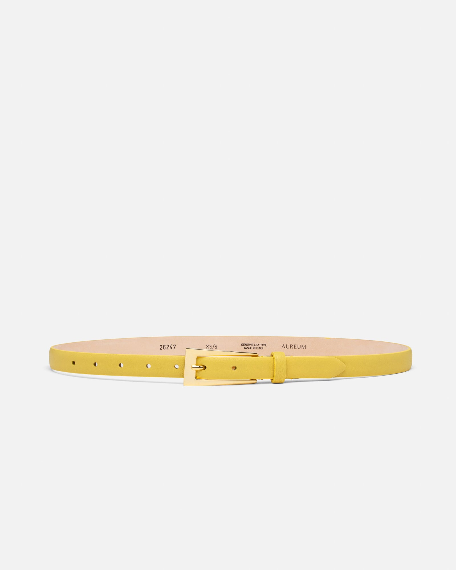 Mini No. 10 Belt | Canary Yellow/Gold