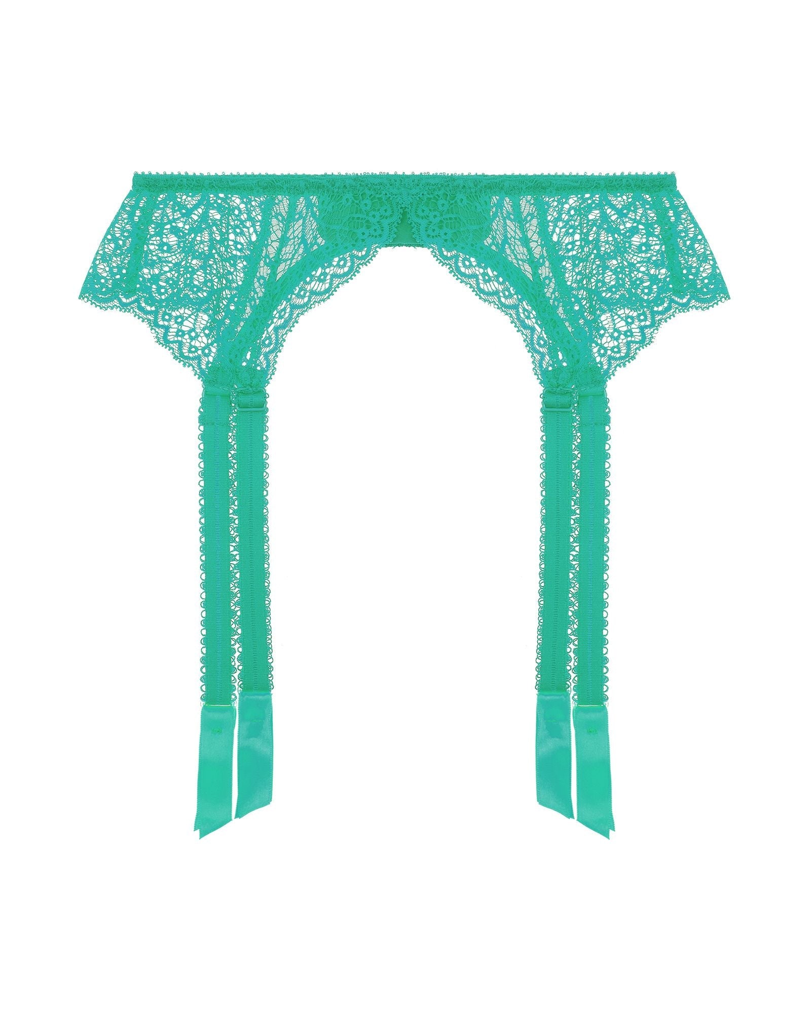 Allegra Suspender Belt | Vert