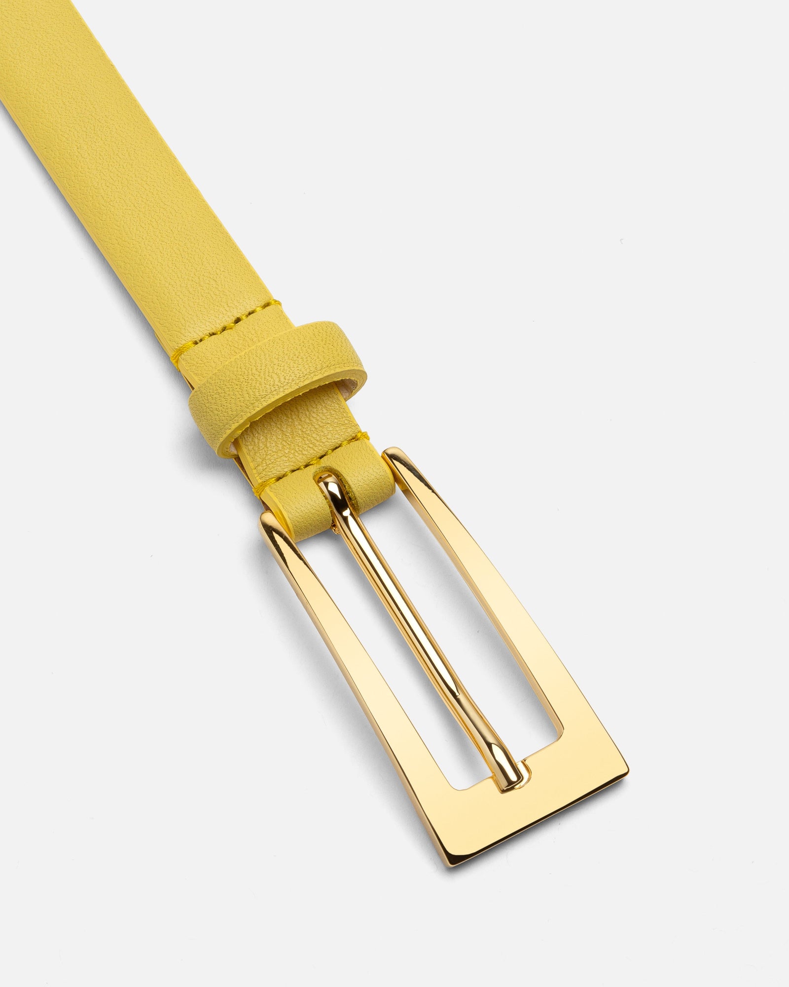 Mini No. 10 Belt | Canary Yellow/Gold