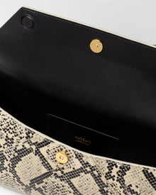 Cassandra Clutch | Dark Printed Python