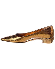 Ferragamo | Womens | Riace Leather Pump | Metallic