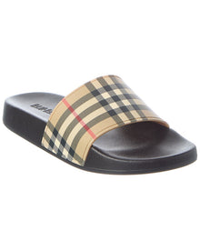 Burberry | Womens | Rubber Check Slide | Multi