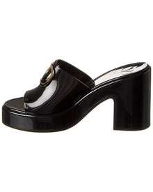 Valentino | Womens | VLogo 80 Rubber Platform Sandal | Black