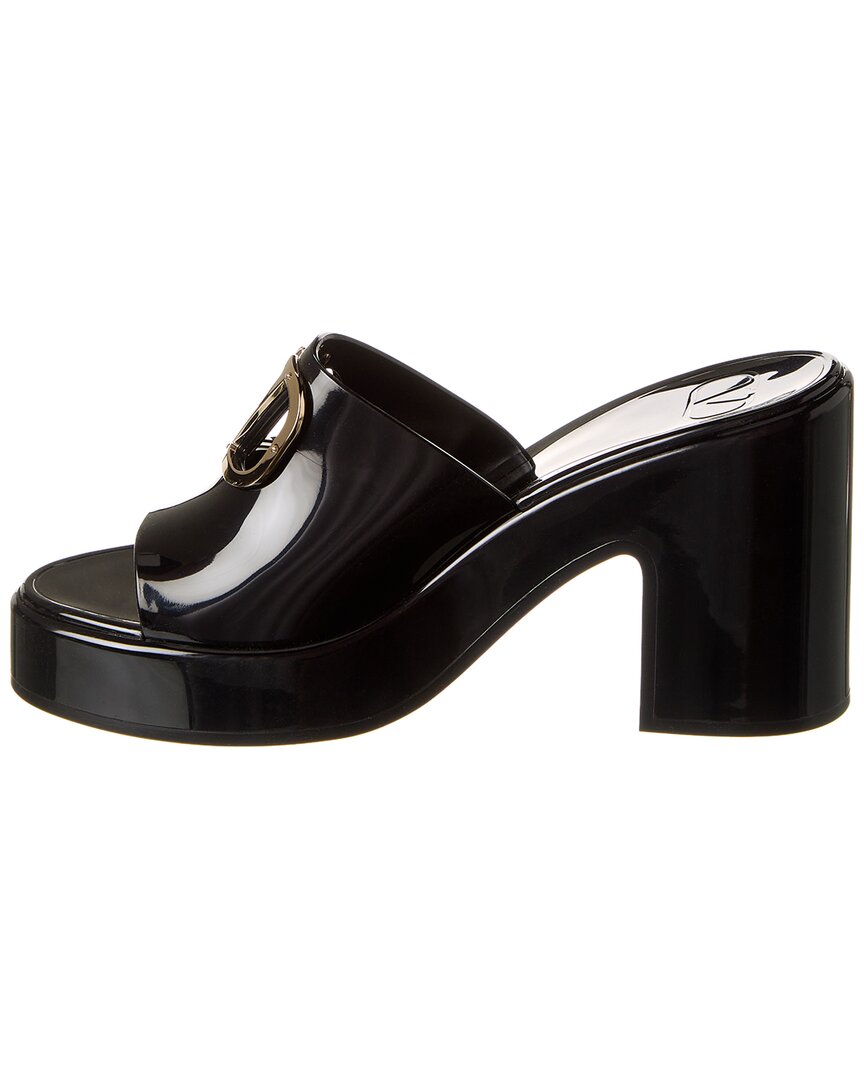 Valentino | Womens | VLogo 80 Rubber Platform Sandal | Black