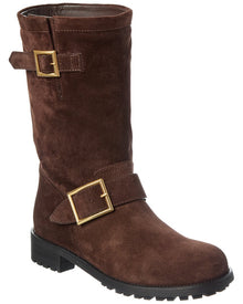 Jimmy Choo | Womens | Biker Mid Suede Boot | Brown