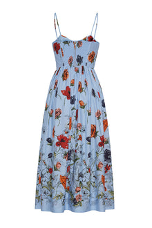 Alba Midi Dress | Botanica Blue