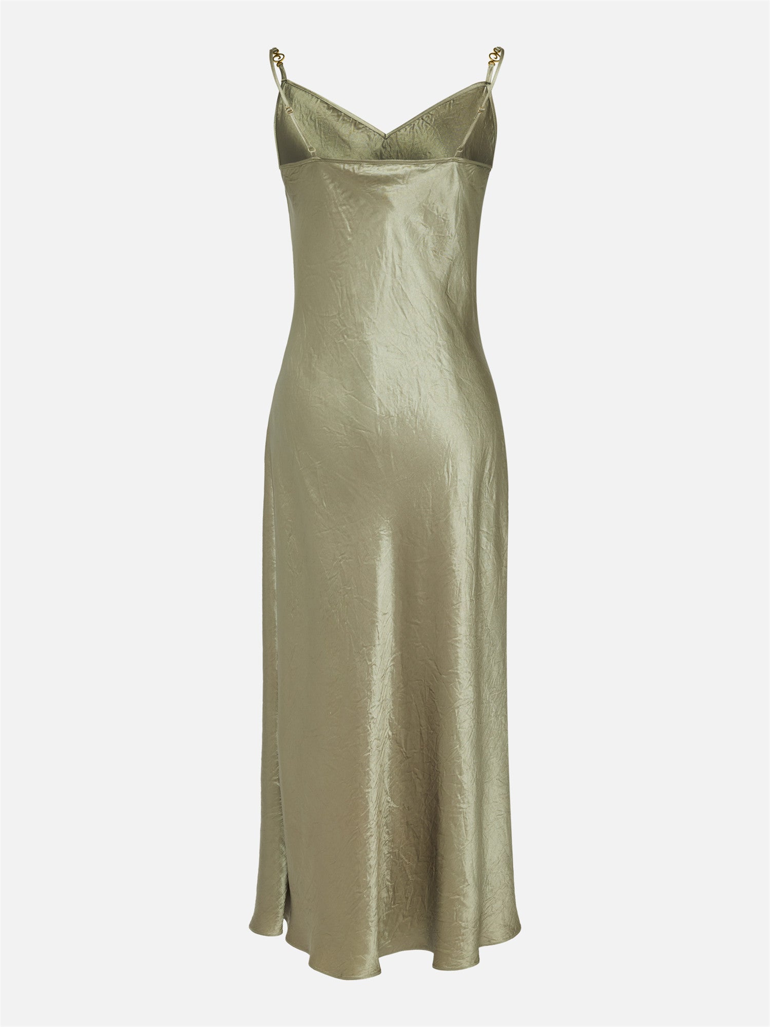 Acetate Slip Dress | Green