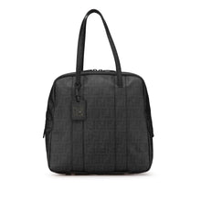 Fendi | Pre-Owned Zucca Coated Canvas Handbag | Gray/Dark Gray