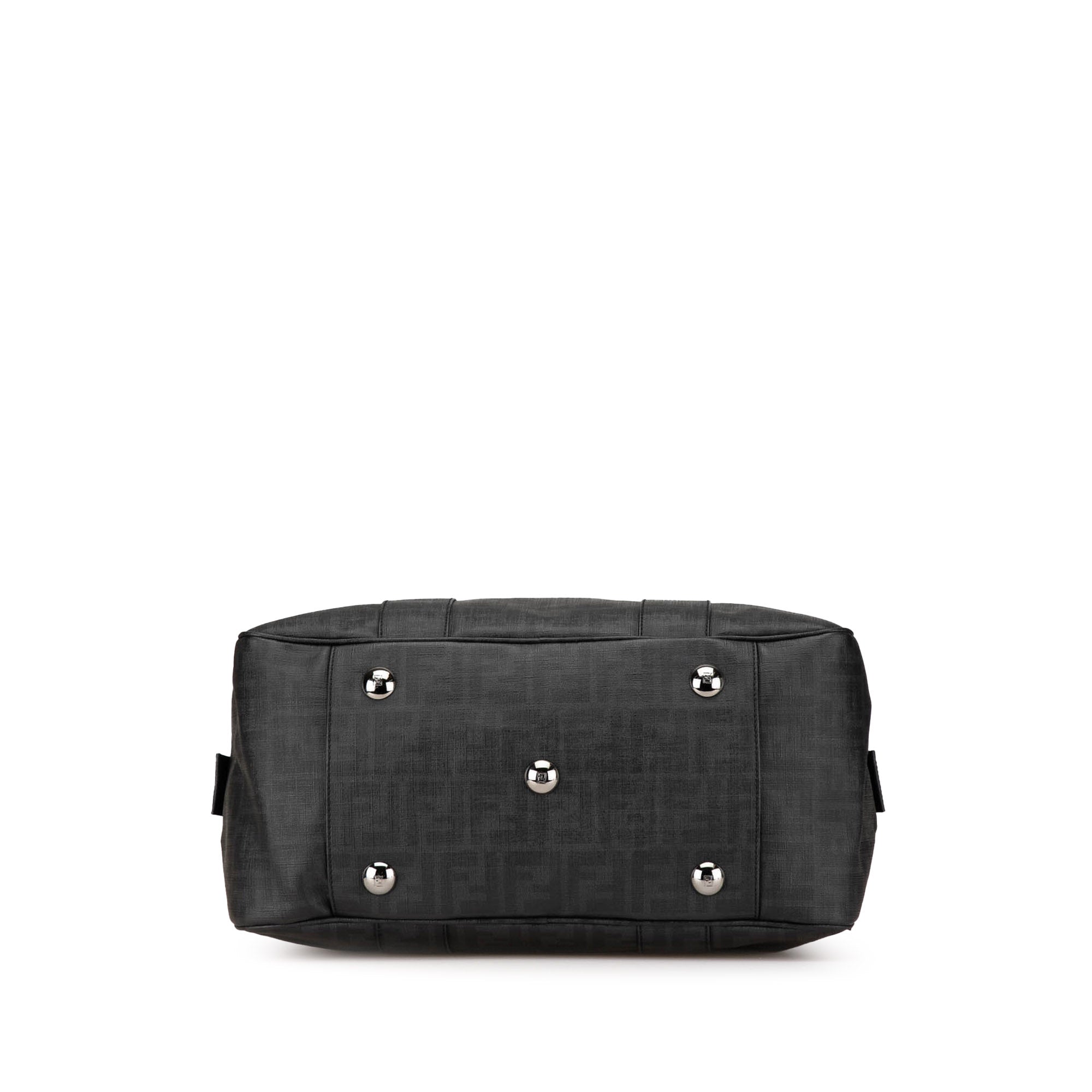 Fendi | Pre-Owned Zucca Coated Canvas Handbag | Gray/Dark Gray