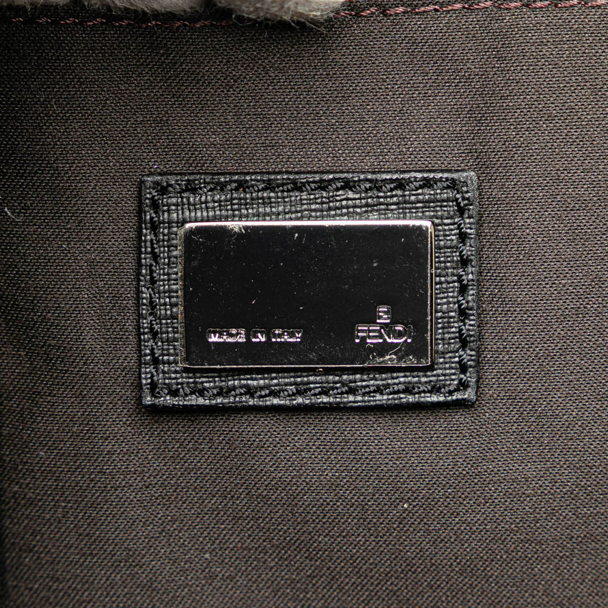 Fendi | Pre-Owned Zucca Coated Canvas Handbag | Gray/Dark Gray