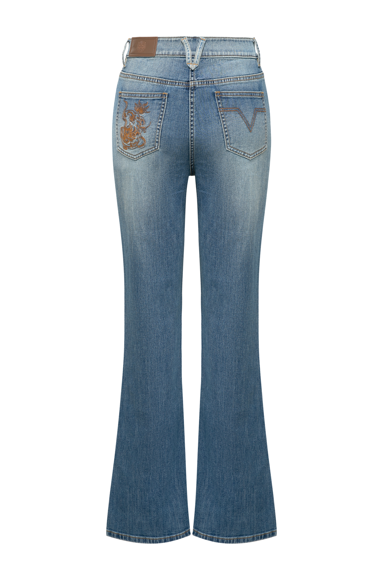 High-Waisted Flared Jeans | Blue