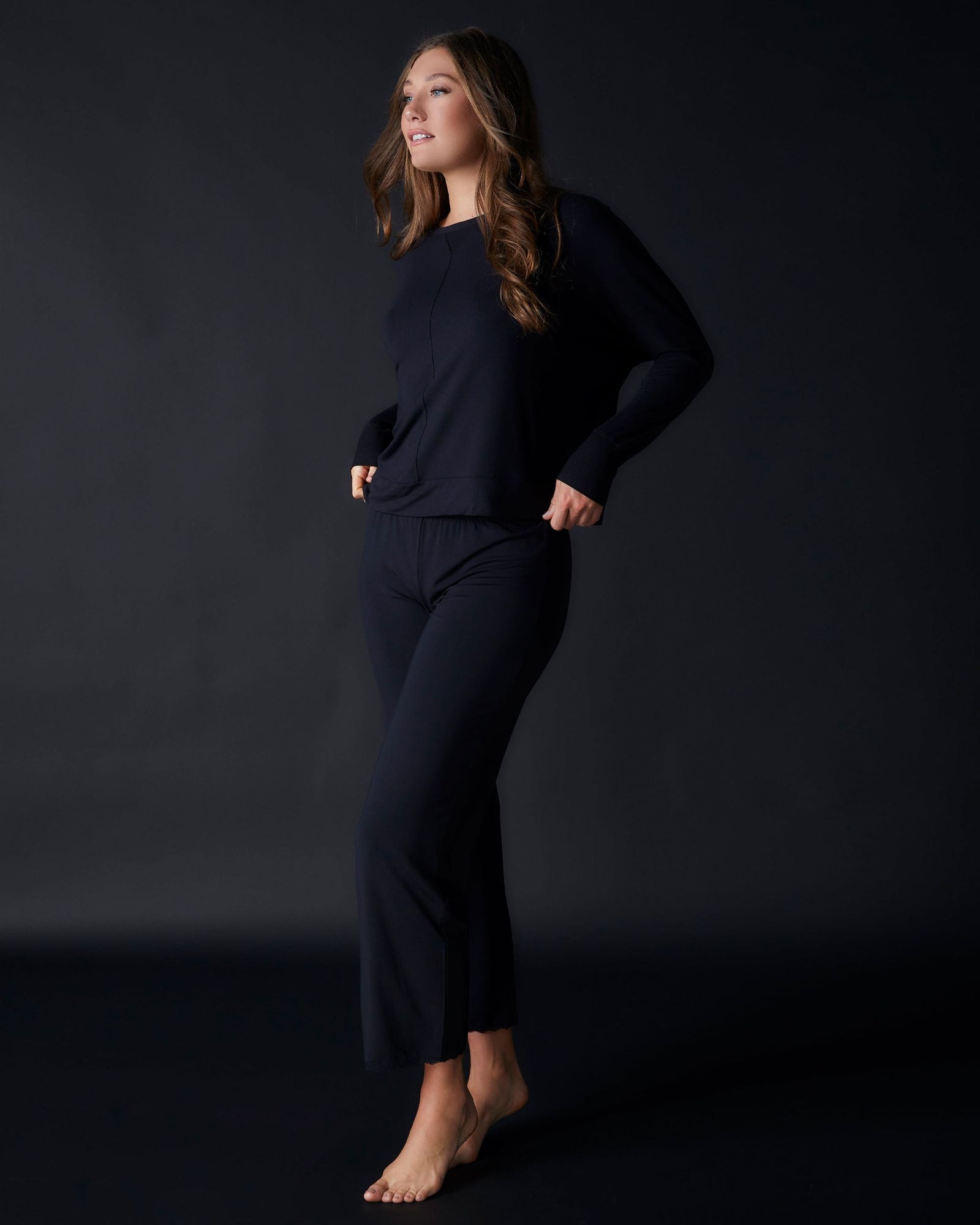Emma Lounge Pant | Noir