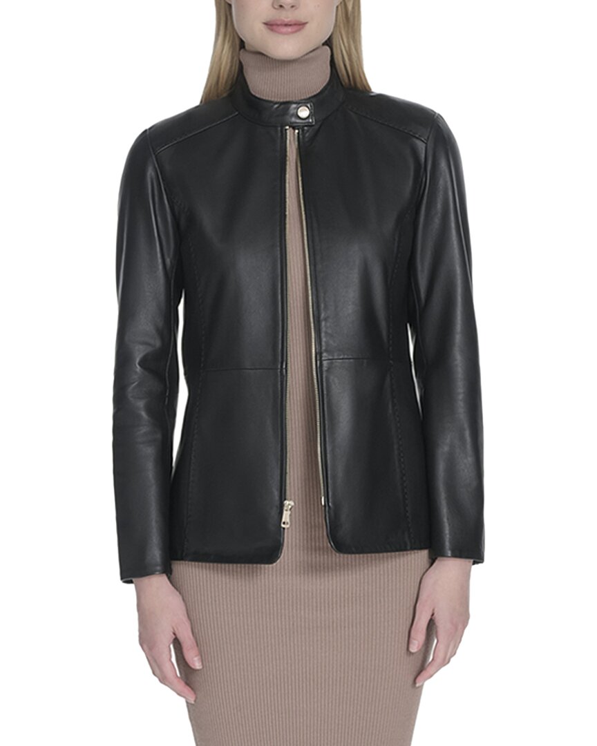 Cole Haan | Womens | Smooth Lamb Jacket | Black