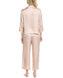 NATORI EDIT | Womens | 2pc Ashley Icon Notch Pajama Set | Pink
