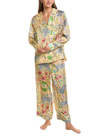 Karen Mabon | Womens | 2pc Long Sleeve Pajama Set | Alpine Leopards
