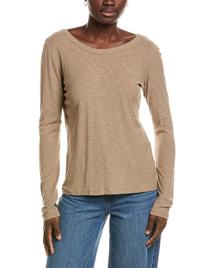James Perse | Womens | Solid Shirt | Brown