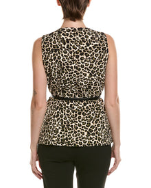 Anne Klein | Womens | Long Five Button Vest | Green